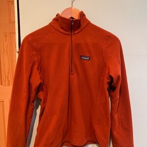 Patagonia Rust Half-Zip Fleece Pullover